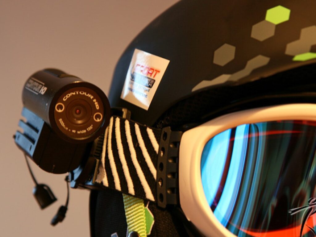 helmet-mounted video and still cameras